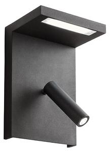 Redo 01-1500 - LED Nástěnné bodové svítidlo AGOS LED/6W/230V +LED/3,2W USB černá