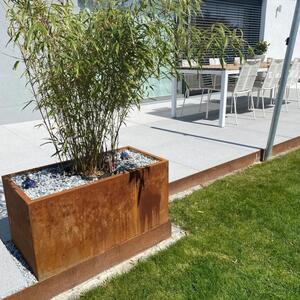 Truhlík MAXI, corten, šířka 80 cm, hnědý