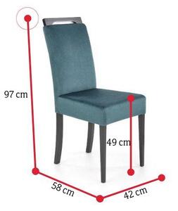 Jídelní židle ATALI 2, 42x97x58, monolith 37