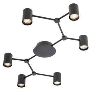 Redo 01-4048 - Bodové svítidlo WEBB 6xGU10/10W/230V černá