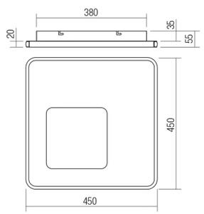Redo 05-961-LED Stmívatelné stropní svítidlo SINTESI LED/53W/230V 3000-6000K +DO