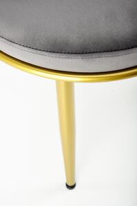 Jídelní židle SCK-517 šedá/zlatá