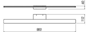 Redo 01-2507 - LED Koupelnové osvětlení zrcadla BARRIO LED/27,39W/230V IP44 bílá