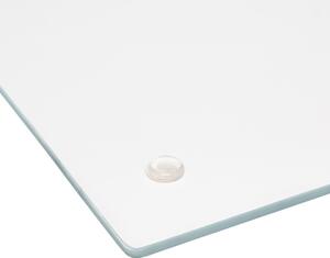 Prkénko na krájení Glass Marble, bílá, 40x30 cm