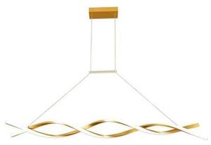 LED Lustr na lanku TWIST LED/37W/230V 4000K 120 cm zlatá