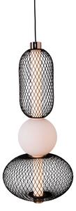 MAXLIGHT P0591 - LED Lustr na lanku BORA LED/10W/230V pr. 22 cm bílá/černá