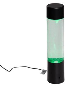 Neonová stolní lampa černá vč. LED RGB - Hurricane