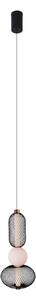 MAXLIGHT P0591 - LED Lustr na lanku BORA LED/10W/230V pr. 22 cm bílá/černá