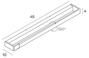 MAXLIGHT W0318 - LED Koupelnové nástěnné svítidlo FLINK LED/12W/230V IP44 zlatá