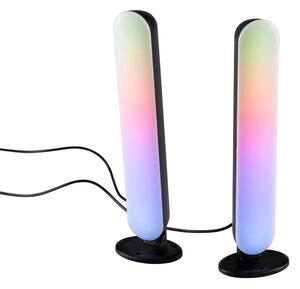 Neonová stolní lampa černá vč. stmívatelného RGB LED - Ninja
