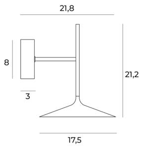 MAXLIGHT W0304 - LED Nástěnná lampa HANA LED/6W/230V zlatá