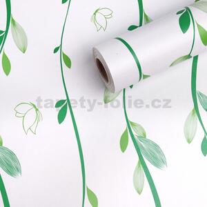 Samolepící tapety 45 cm x 10 m IMPOL TRADE 9079 popínavé zelené větvičky samolepící tapety