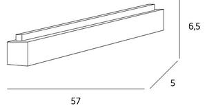 MAXLIGHT C0124 - LED Stropní svítidlo LINEAR LED/18W/230V 57 cm bílá