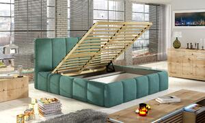 Moderní postel Begie 140x200, zelená Orinoco