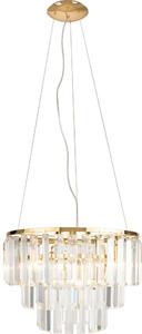 MAXLIGHT P0423 - Lustr na lanku MONACO 9xG9/40W/230V pr. 42 cm zlatá