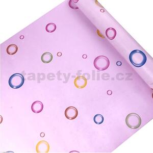 Samolepící tapety 45 cm x 10 m IMPOL TRADE 9017 barevné bubliny samolepící tapety