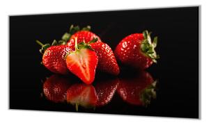 Ochranná deska čerstvé červené jahody - 50x70cm / Bez lepení na zeď