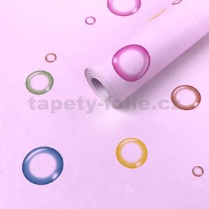Samolepící tapety 45 cm x 10 m IMPOL TRADE 9017 barevné bubliny samolepící tapety
