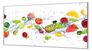 Ochranná deska barevné ovoce s vodou - 52x60cm / Bez lepení na zeď