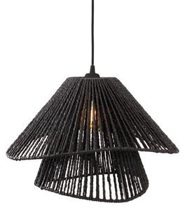 MAXLIGHT P0580 - Lustr na lanku AMALFI 1xE27/15W/230V pr. 45 cm černá