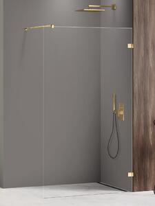 New Trendy Avexa Gold Shine sprchová zástěna walk-in 90 cm zlatá lesk/průhledné sklo EXK-7058
