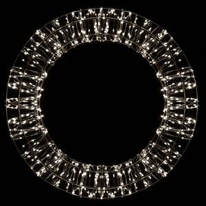 LED vánoční věnec, černá, 800 LED, Ø 50cm