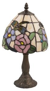 Stolní lampa 5942, Tiffany, stínidlo s květinami