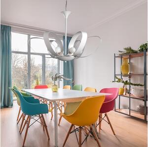 ONLI - Lustr na řetězu SERENA 6xE14/6W/230V bílá