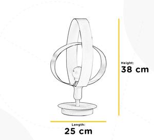 ONLI - Stolní lampa SERENA 1xE14/6W/230V bílá 38 cm