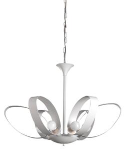 ONLI - Lustr na řetězu SERENA 6xE14/6W/230V bílá