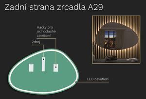 Organické LED zrcadlo s osvětlením A29 60x39