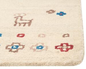 Vlněný koberec gabbeh 200 x 300 cm béžový SULUCA