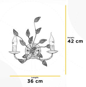 ONLI - Nástěnné svítidlo COLLANA 1xE14/6W/230V bílá/zlatá