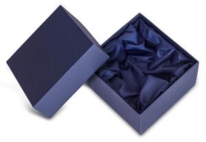 Bohemia Crystal Ručně broušená mísa Lotos Modrá 305mm