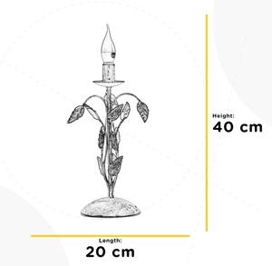 ONLI - Stolní lampa COLLANA 1xE14/6W/230V 40 cm bílá