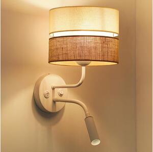 Brilagi - Nástěnná lampa ROYAL YUTE 1xE27/15W/230V + 1xG9/6W béžová/krémová/bílá