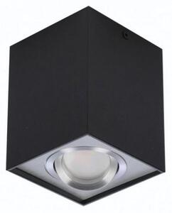 AZZ AZ0930 Stropní bodové přisazené svítidlo Azzardo Eloy 1 black/aluminium AZ0930 GU10 1x50W IP20 9,5cm hranaté černo-hliníkové - AZZARDO