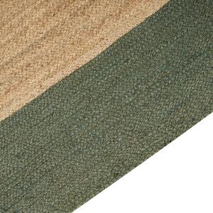 Jutový koberec 300 x 400 cm zelený KARAKUYU