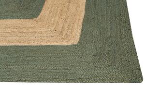 Jutový koberec 160 x 230 cm zelený KARAKUYU