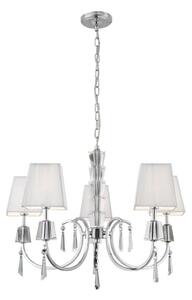 Searchlight 6885-5CC - Lustr na řetězu PORTICO 5xG9/33W/230V chrom