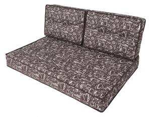 Polštáře na palety TOMEK 1+2 coffee brown