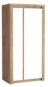 Dvoudveřová skříň DORITH - šířka 98 cm, dub ribbeck / bílá