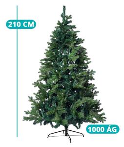 3D vánoční stromek s kovovým stojanem v několika velikostech - 210 cm