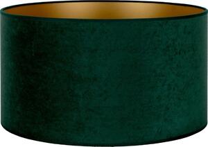 Duolla - Stínidlo univerzální VELVET E27 pr. 35 cm zelená/zlatá