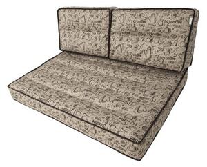 Polštáře na palety TOMEK 1+2 beige coffee
