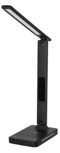 LED Stm. lampa s bezdr. nab. QI, displejem a USB portem LED/7W/230V 3000-6000K