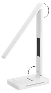 LED Stm. lampa s bezdr. nab. QI, displejem a USB portem LED/7W/230V 3000-6000K