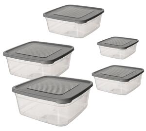 Orion Plastové krabičky na jídlo, sada 5ks, FESTIVA