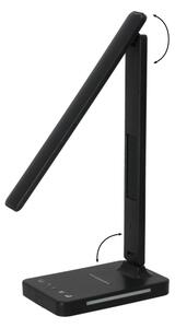 LED Stm. lampa s bezdr. nab. QI, displejem a USB portem LED/7W/230V 3000-6000K
