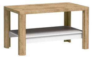 Konferenční stolek DORITH - dub ribbeck / bílý